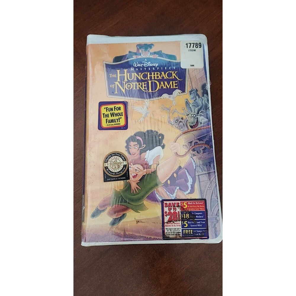 SEALED The Hunchback Of Notre Dame Disney VHS Walt Disney Masterpiece Collection